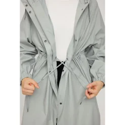 Mazine - Women's Oversized Rain Coat Recycled Fabric - Mantel