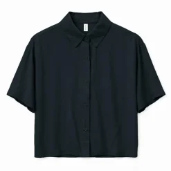 Mazine - Women's Short Sleeve Viscose Shirt - Bluse