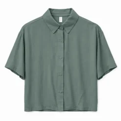 Mazine - Women's Short Sleeve Viscose Shirt - Bluse