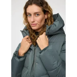 Mazine - Women's Waves Quilt Puffer Coat - Mantel