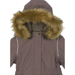 Mikk-Line - Kid's Winter Jacket Waist Solid with Fake Fur - Winterjacke