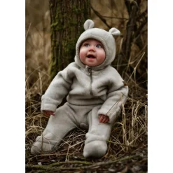 Mikk-Line - Wool Baby Suit with Ears - Overall