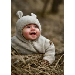 Mikk-Line - Wool Baby Suit with Ears - Overall