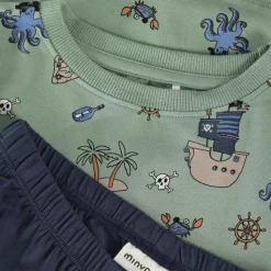 Minymo - Kid's Nightset S/S AOP 134261 - Alltagsunterwäsche