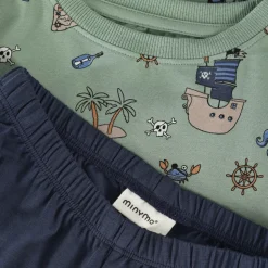 Minymo - Kid's Pyjamas L/S Set AOP 134260 - Alltagsunterwäsche
