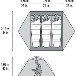 MSR - Elixir 3 Person Tent V3 - 3-Personen Zelt