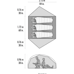 MSR - Freelite 3 Person Tent V4 - 3-Personen Zelt