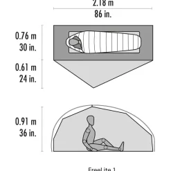 MSR - Freelite 1 Person Tent V4 - 1-Personen Zelt