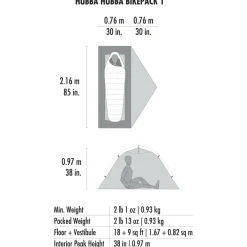 MSR - Hubba Hubba Bikepack 1 - 1-Personen Zelt
