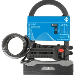 M-Wave - Bügelschloss mit Spiralgabel B & S - Fahrradschloss