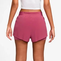 Nike - Women's Swift Dri-Fit Mid-Rise 2-In-1 Shorts - Laufshorts