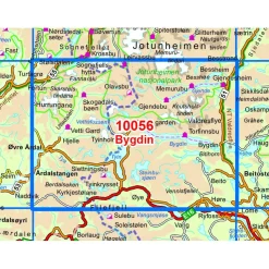 Nordeca - Wander-Outdoorkarte: Bygdin 1/50 - Wanderkarte