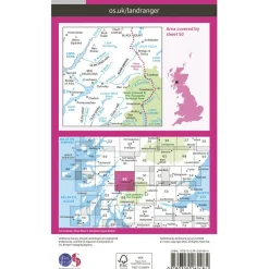 Ordnance Survey - Glen Orchy / Loch Etive L050 - Wanderkarte