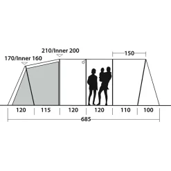 Outwell - Carolina 6 - Gruppenzelt