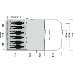 Outwell - Carolina 6 - Gruppenzelt