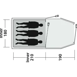 Outwell - Earth 3 Plus - 3-Personen Zelt