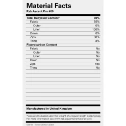 Rab - Ascent Pro 400 - Daunenschlafsack