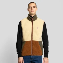 Revolution - Fleece Vest in Block Colors - Fleeceweste