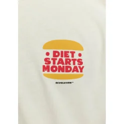Revolution - Printed T-Shirt Diet Starts Monday - T-Shirt