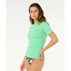Rip Curl - Women's Molokai S/S Solid UPF Rashguard - Lycra