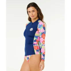 Rip Curl - Women's Party Wave UPF Zip Thru L/S - Lycra