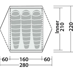 Robens - Aster 3 Pro - 3-Personen Zelt