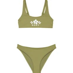 Roxy - Kid's Solid Active RG Bralette Set - Bikini