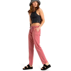 Roxy - Women's On The Seashore Linen Cargo Trousers - Freizeithose