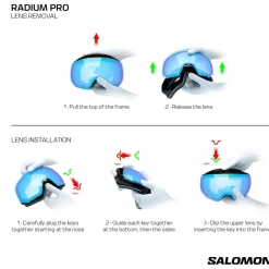 Salomon - Radium Pro S Sigma Cat 3 VLT 11% + Cat 2 VLT 35% - Skibrille