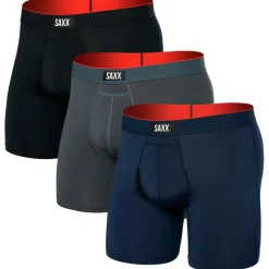 Saxx - Multi-Sport Mesh Boxer Brief Fly 3-Pack - Kunstfaserunterwäsche