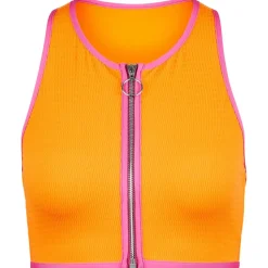 Seafolly - Women's Beach Bound Zip Front Tank Top - Bikini-Top