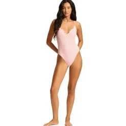 Seafolly - Women's Daydreamer V Neck One Piece - Badeanzug