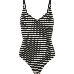 Seafolly - Women's Mesh Effect V Neck One Piece - Badeanzug