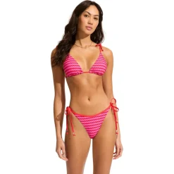 Seafolly - Women's Mesh Effect Slide Tri - Bikini-Top
