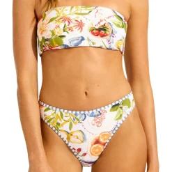 Seafolly - Women's Riviera Coast Reversible Tube Top - Bikini-Top