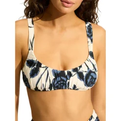 Seafolly - Women's Rococo Ruched Bralette - Bikini-Top