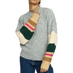 Selfhood - Women's Striped Mohair Sweater - Pullover