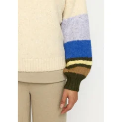 Selfhood - Women's Striped Mohair Sweater - Pullover
