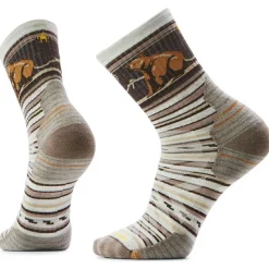 Smartwool - Hike Targeted Cushion Bear Stripe Mid Crew Socks - Wandersocken