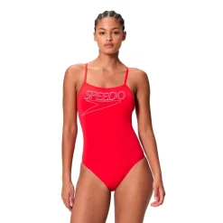 Speedo - Women's Endurance+ Logo Thin Strap One Piece - Badeanzug