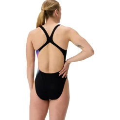 Speedo - Women's Placement Printed Powerback - Badeanzug