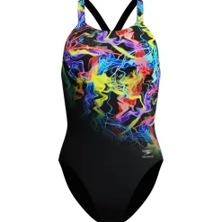 Speedo - Women's Placement Printed Powerback - Badeanzug