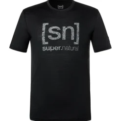 super.natural - Logo Lines Tee - Merinoshirt