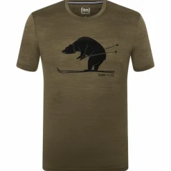 super.natural - Skiing Bear Tee - Merinoshirt