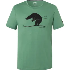 super.natural - Skiing Bear Tee - Merinoshirt