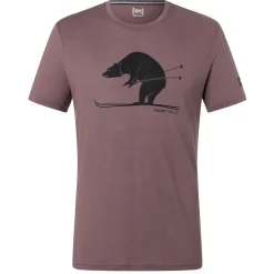 super.natural - Skiing Bear Tee - Merinoshirt