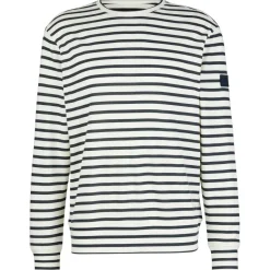 super.natural - Solution Stripe Bio Crew - Merinopullover