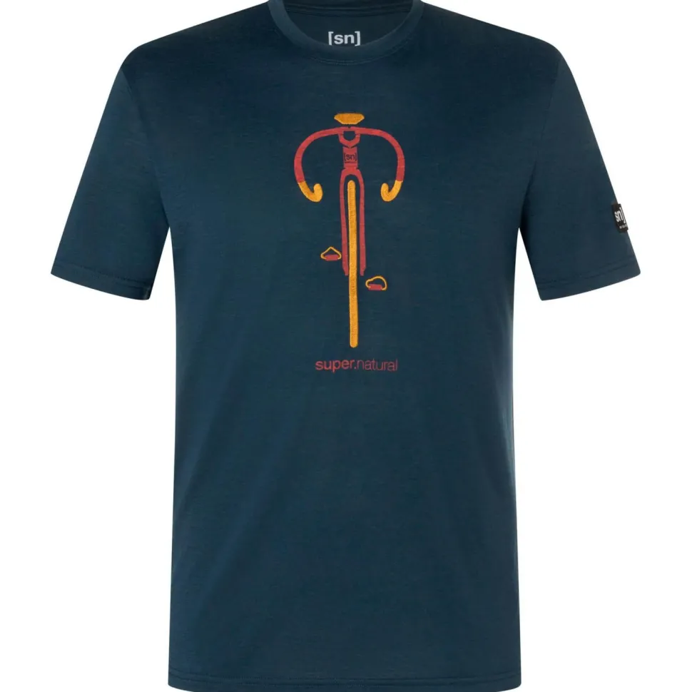 super.natural - Vintage Bike Tee - Merinoshirt