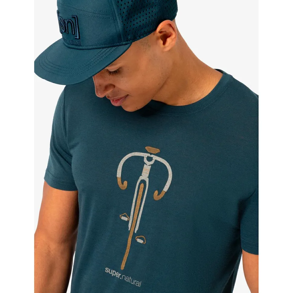 super.natural - Vintage Bike Tee - Merinoshirt