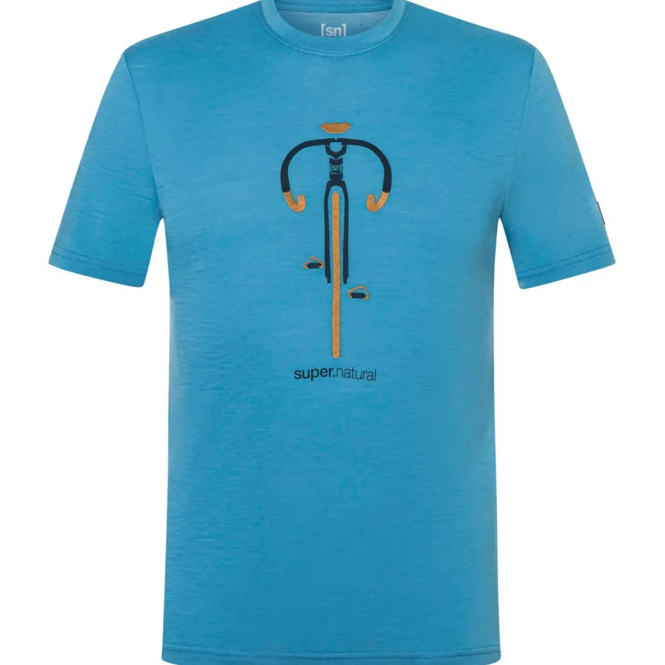super.natural - Vintage Bike Tee - Merinoshirt